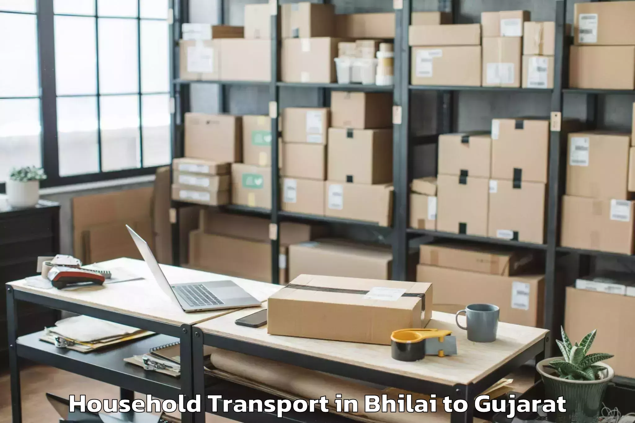 Leading Bhilai to Utran Household Transport Provider